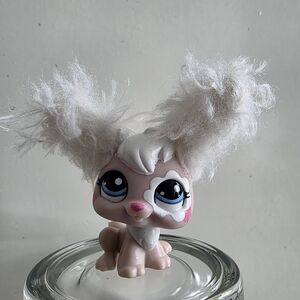 Littlest Pet Shop Dusty Pink Bunny  Furry Fluffy Ears #2485 LPS